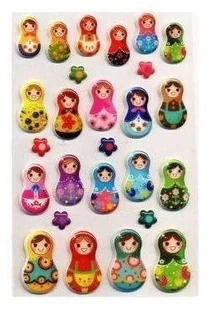 Maildor Naklejki 3D Matrioszki MAILDOR - Scrapbooking - miniaturka - grafika 2