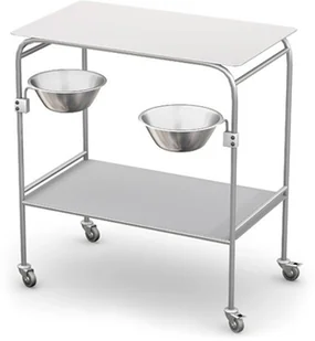 Ztm Tech-med SZ-01KO stolik-wózek zabiegowy ze stali kwasoodpornej z misami SZ-01KO - Meble i wyposażenie gabinetów medycznych Ztm Tech-med SZ-01KO stolik-wózek zabiegowy ze stali kwasoodpornej z misami SZ-01KO - Meble i wyposażenie gabinetów medycznych - miniaturka - grafika 1