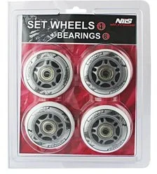 Nils EXTREME Extreme, Kółka, Abec-7 Chrome, białe - Akcesoria do skatingu - miniaturka - grafika 2