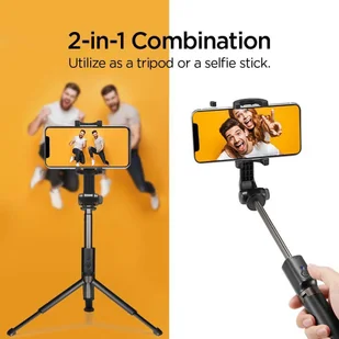 Spigen S540W WIRELESS SELFIE STICK TRIPOD BLACK fd-12460-0 - Selfie stick - miniaturka - grafika 17