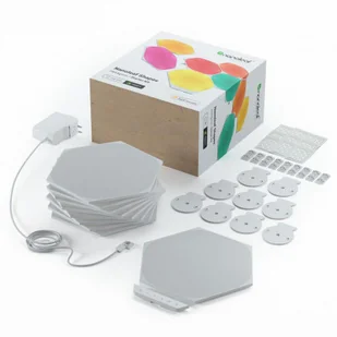 Nanoleaf Nanoleaf Hexagons Smarter Kit 9 paneli NL42-0002HX-9PK - Lampy pozostałe - miniaturka - grafika 3