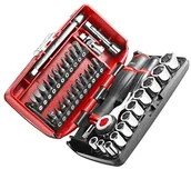 Klucze i nasadki - Facom asortyment z pokrętło zapadkowe 1/4" uchwyt obrotowy o 360 °, 1 sztuki, r.36 0nano R360NANO.PG - miniaturka - grafika 1