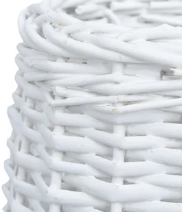 vidaXL vidaXL Wiklinowy klosz, 25 x 17 cm, biały - Oprawy, klosze i abażury - miniaturka - grafika 4