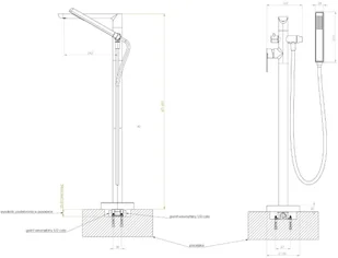 Deante BAT CHABER CHROM | BGC 050M - Baterie umywalkowe - miniaturka - grafika 4