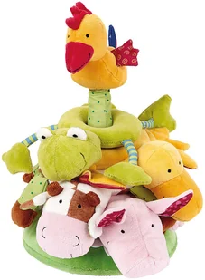 Sigikid Piramidka zwierząt PQ Baby S49419 - Zabawki interaktywne dla dzieci - miniaturka - grafika 2