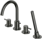 Baterie podtynkowe - Omnires Y bateria wannowa 4-otworowa grafit Y1232GR - miniaturka - grafika 1