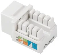 LANBERG Moduł Keystone gniazdo RJ45 > LSA UTP kat.6 90° do puszki montażowej KSU6-1090 - Pozostałe akcesoria sieciowe - miniaturka - grafika 4
