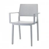 Krzesła - Scab Design Krzesło Emi - jasny szary z podłokietnikiem 2342 82 - miniaturka - grafika 1