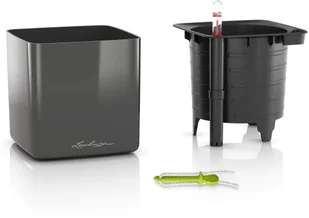 Lechuza Donica stołowa CUBE Glossy 14 ALL-IN-ONE, biała, wysoki połysk - Donice - miniaturka - grafika 4