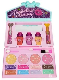 Import LEANToys Zestaw Kosmetyków w Torebce Lusterko Brokaty Paznokcie LT-8311-0 - Zabawy w naśladowanie dorosłych - miniaturka - grafika 2