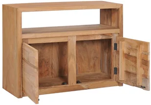 vidaXL Szafka, 80x30x60 cm, lite drewno tekowe vidaXL - Szafki do salonu - miniaturka - grafika 2