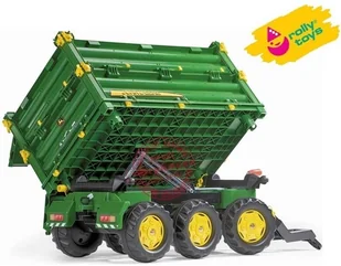 Rolly Toys Przyczepa trzyosiowa z wywrotem John Deere 125043 - Jeździki dla dzieci - miniaturka - grafika 4