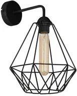 Lampy ścienne - Luminex Kinkiet Basket New 1 x 60 W E27 black 8061 - miniaturka - grafika 1