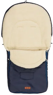 Sensillo Śpiworek do wózka Classic Wełna (navy) SILLO-821 - Śpiworki dla dzieci - miniaturka - grafika 2