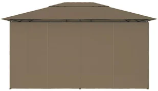 vidaXL Namiot ogrodowy z zasłonami, 4 x 3 m, taupe, 180 g/m 312232 - Pawilony ogrodowe - miniaturka - grafika 16
