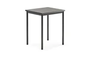 Meble do szkół i przedszkoli - AJ Produkty Stół SONITUS, 700x600x760 mm, ciemno szare linoleum, antracyt - miniaturka - grafika 1