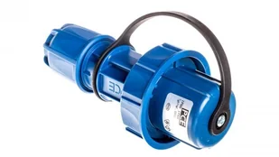PCE Polska sp. z o.o. Wtyczka przenośna 16A 2P+Z UNI-SCHUKO 230V IP68 niebieska NAUTILUS 20051-b - Kostki, złączki, wtyczki - miniaturka - grafika 3