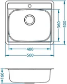 Zlewozmywaki - Alveus MORE 10FS SATYNA 1103108 - miniaturka - grafika 1