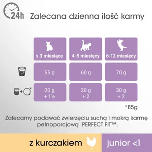 Perfect Fit Junior) 3 x 750g Bogaty w kurczaka sucha karma dla kotów - Mokra karma dla kotów - miniaturka - grafika 4