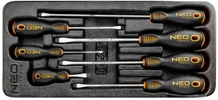 TOPEX Zestaw narzędzi wkrętaki płaskie 7 szt. wkładka do wózka narzędziowego 84-231 NEO TOOLS 84-231/TOP - Zestawy narzędziowe - miniaturka - grafika 2