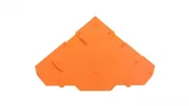 Rozdzielnie elektryczne - wago Ścianka końcowa / wewnętrzna pomarańczowa 280-321 /25szt./ 280-321 - miniaturka - grafika 1