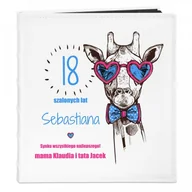 Albumy fotograficzne - NA Murrano Album Zdjęcia Duży Urodzinowa Żyrafa Nadruk ALB-BC-BK-UV-047 - miniaturka - grafika 1