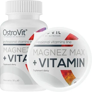 Ostrovit Magnez MAX + Vitamin 60 tabs - Witaminy i minerały dla sportowców - miniaturka - grafika 2