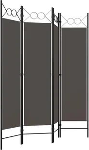 vidaXL Parawan 4-panelowy, antracytowy, 160 x 180 cm vidaXL - Parawany - miniaturka - grafika 3