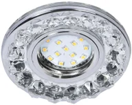 Oprawy, klosze i abażury - Candellux Oprawa stropowa KRYSZTAŁ IP20 chrom GU10 - miniaturka - grafika 1