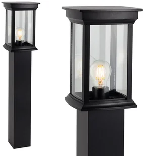 K. S. VERLICHTING Słupek ogrodowy Carlton czarny - Lampy ogrodowe - miniaturka - grafika 4