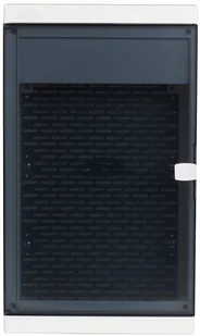 Sabaj System Skrzynka multimedialna natynkowa 20 gniazd keystone Płyta montażowa IP30 310x530x105 Biała Zatrzask Przezroczyste drzwi Multialfa 530 Rozdzielnica Multimedialna - Rozdzielnie elektryczne - miniaturka - grafika 2