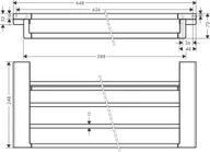 Półki łazienkowe - Hansgrohe AddStoris Półka z wieszakiem chrom 41751000 - miniaturka - grafika 1