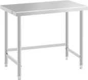 Stoły gastronomiczne - Royal Stół ze stali nierdzewnej 100 x 60 cm udźwig 90 kg Catering RCAT-100/60-PS - miniaturka - grafika 1