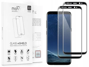 movear 2 szt. Szkło Hartowane 3D na Samsung Galaxy S8+ (Plus) na Cały Ekran G955F GLASS mSHIELD 3D SGS8PG3D12ABK2 - Szkła hartowane na telefon - miniaturka - grafika 2
