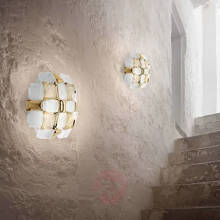 Slamp Mida lampa ścienna, 32x32 cm, złota/biała - Lampy ścienne - miniaturka - grafika 2