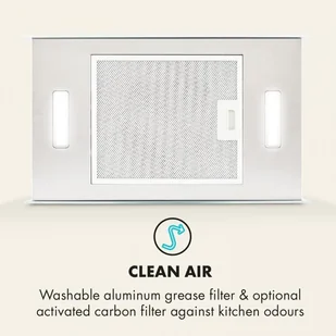 Klarstein Kronleuchter L 60 Biały (CGCH2-KronleuchterLW) - Okapy kuchenne - miniaturka - grafika 4