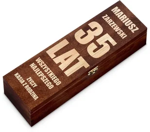 Murrano Ekskluzywna Skrzynka Na Wino Z Grawerem SKRW-MJ-009 - Pudełka i szkatułki - miniaturka - grafika 5