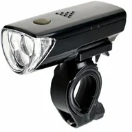 Lampki rowerowe - Xc Light Lampa przednia XC Light 104B 3 funkcje, 5 diód Led, czarna 140044 - miniaturka - grafika 1
