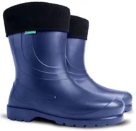 Kalosze męskie - Demar Uniwersalne kalosze niebieskie z ocieplaczem Laura A1 0230A1 - miniaturka - grafika 1