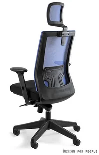 Fotel biurowy, krzesło biurowe Unique Fotel Ergonomiczny NEZ - 6 kolorów kółka do parkietów niebieski - Fotele i krzesła biurowe - miniaturka - grafika 8