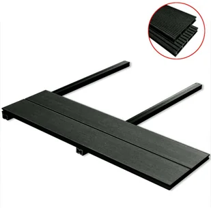 vidaXL Deski tarasowe WPC z akcesoriami, 20 m; 2,2 m, antracytowe - Podesty i deski tarasowe - miniaturka - grafika 2