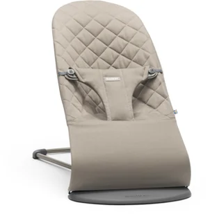 Baby Bjorn Bliss Contton Piaskowy Szary - Leżaczki i huśtawki - miniaturka - grafika 4