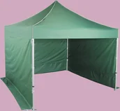 Pawilony ogrodowe - Expodom Namiot ekspresowy 3x3m o konstrukcji aluminiowej z profilu sześciokątnego, Zielony - miniaturka - grafika 1