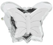 Polux LED Nocne światełko do gniazdka LED/0,4W/230V biały motyl - Lampy pozostałe - miniaturka - grafika 2