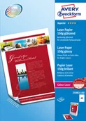 Papier do drukarek - Avery Zweckform Papier do kolorowych drukarek laserowych, wysokobłyszczący, dwustronnie powlekany, 150 g, 297 x 420 mm, biały, Zweckform 25983-100 - miniaturka - grafika 1