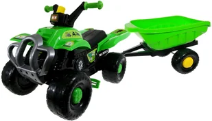 Pojazd Quad Na Pedały + Przyczepa, Kask Gratis ! - Jeździki dla dzieci - miniaturka - grafika 6