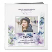 Albumy fotograficzne - NA Murrano Album z Okienkiem Kwiatowy Prezent Urodziny Nadruk ALB-BO-BK-UV-002 - miniaturka - grafika 1