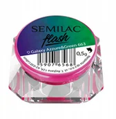 Ozdoby do paznokci - Semilac Pyłek Flash Galaxy Azzure & Green 663 - miniaturka - grafika 1