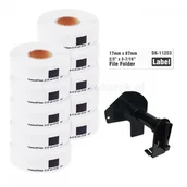 Etykiety do drukarek - Brother strefadrukarek.pl Zestaw etykiet DK-11203 10 sztuk + uchwyt 17mm x 87mm - zamiennik | OSZCZĘDZAJ DO 80% - ZADZWOŃ! 730811399 PROMOCJA! SET-10-BU-DK-11203 - miniaturka - grafika 1