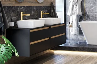 Actima Bateria umywalkowa PI wysoka złota AREX.1202GL - Baterie umywalkowe - miniaturka - grafika 3